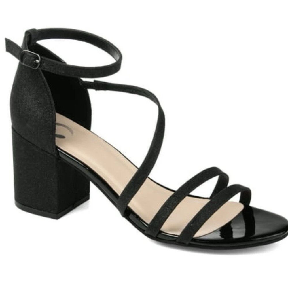 Journee Collection Women’s Bella Glitter Dress Sandals Shows Size 9 ($47 Retail)